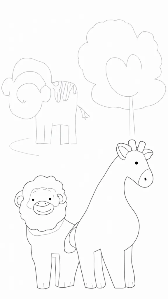 zoo animal coloring pages free printable